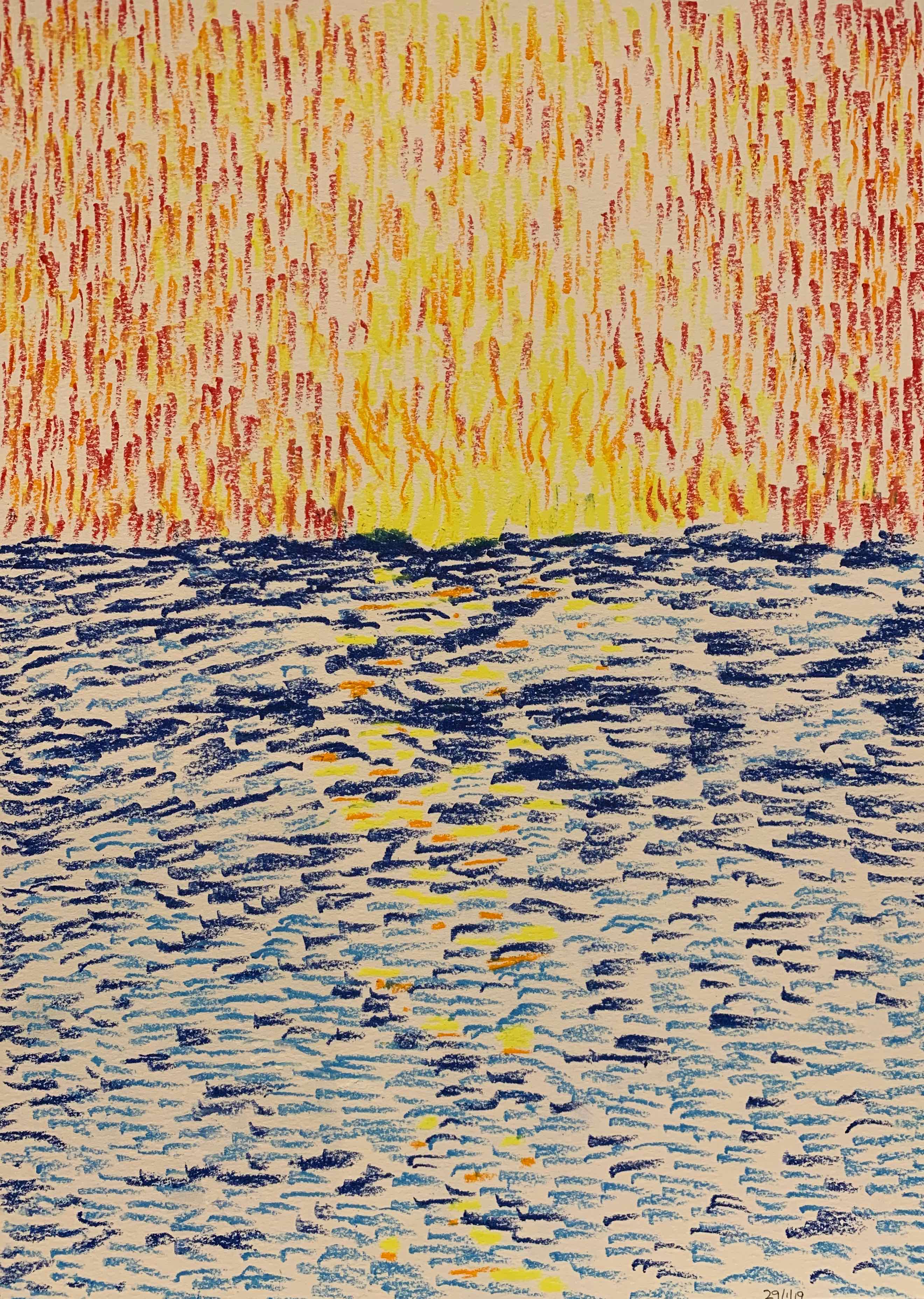 Fire meets Water — painting by Anirak Edza
