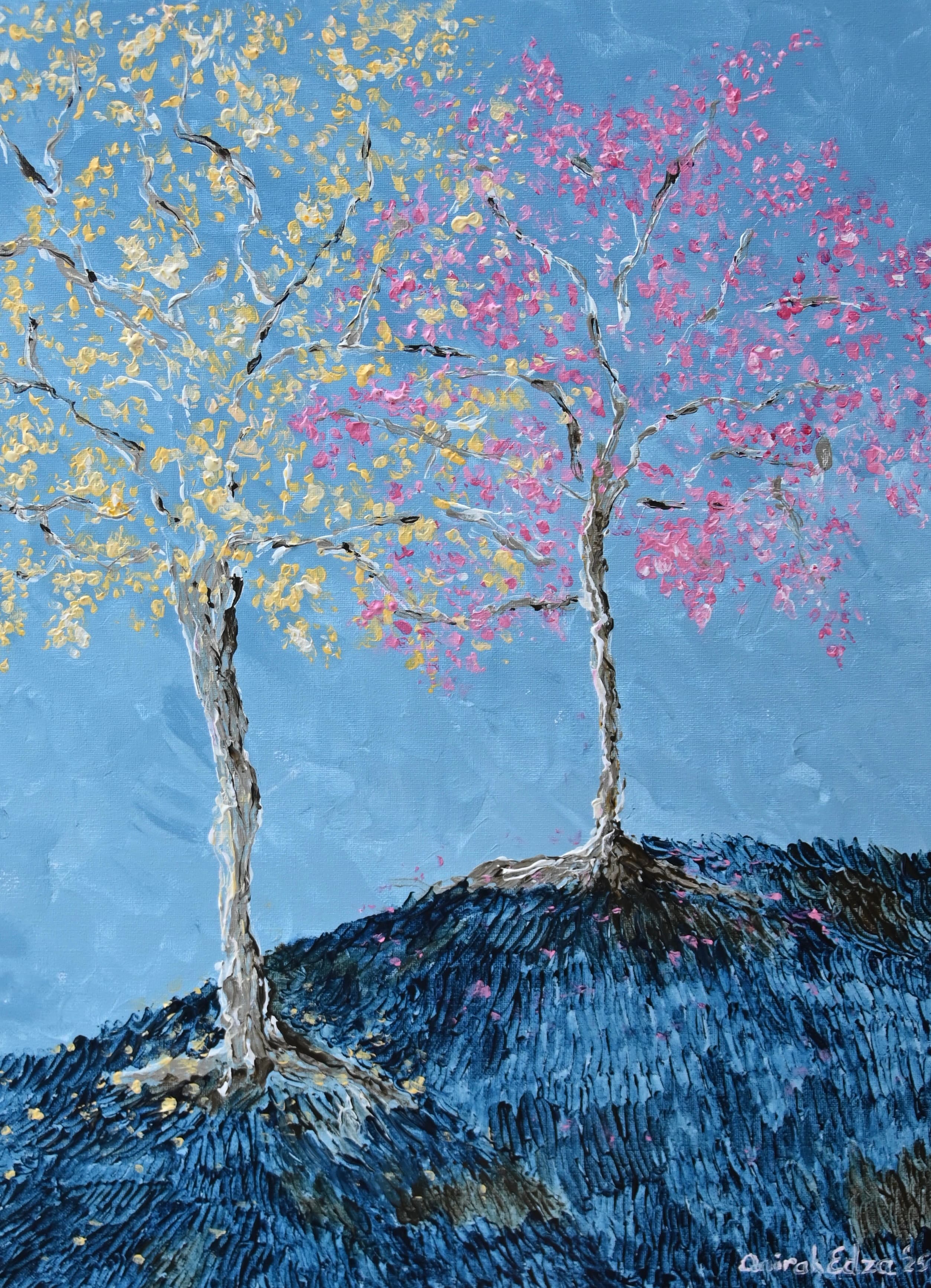 Springing with Colour — painting by Anirak Edza
